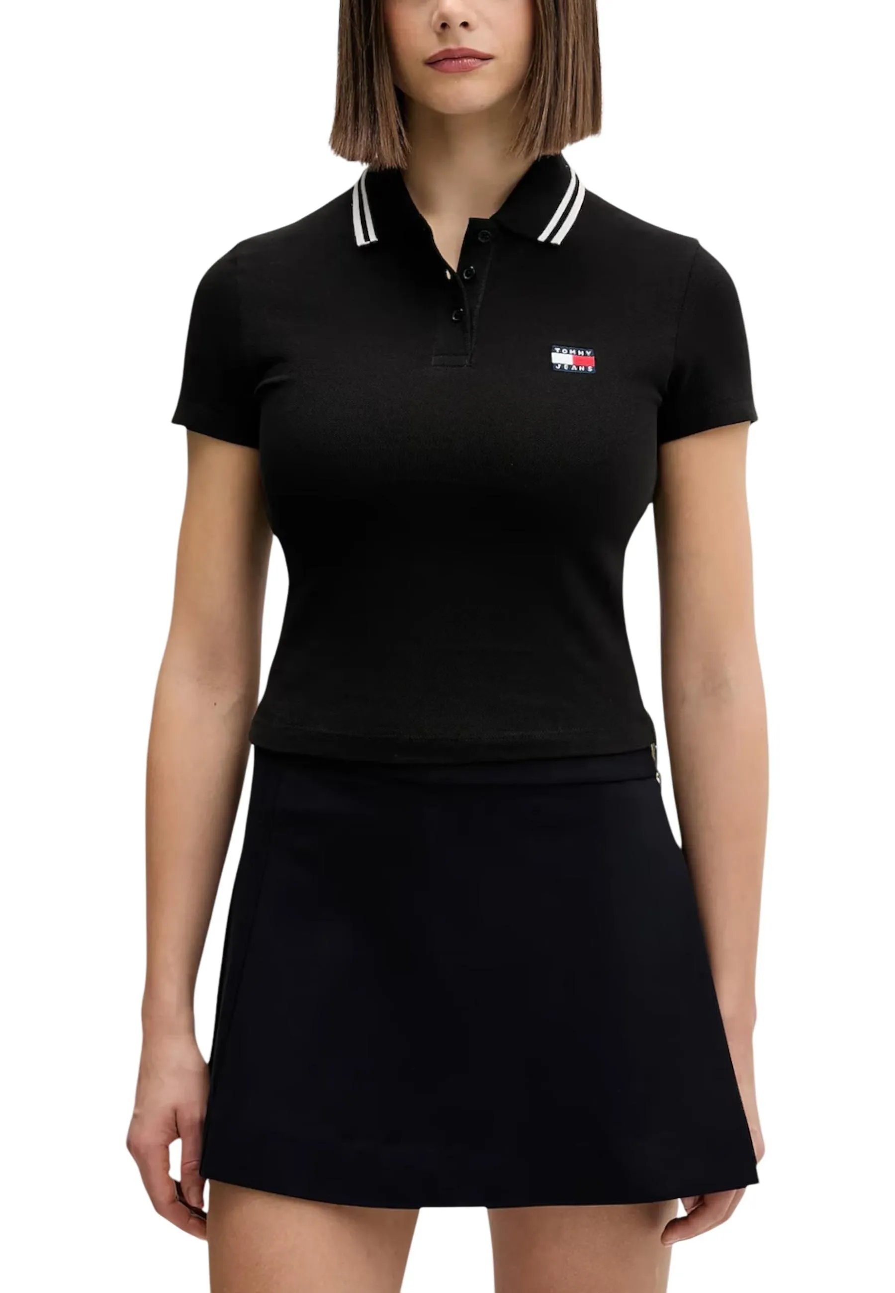Damen Polo Schwarz 497858