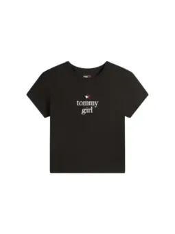 Tommy Hilfiger Jeans Damen T-Shirt Schwarz | online kaufen