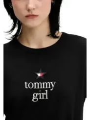 Tommy Hilfiger Jeans Damen T-Shirt Schwarz | online kaufen