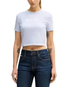 Calvin Klein Jeans Damen T-Shirt Lila | online kaufen