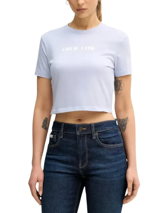 Calvin Klein Jeans Damen T-Shirt Lila | online kaufen