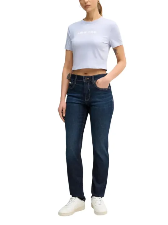 Calvin Klein Jeans Damen T-Shirt Lila | online kaufen