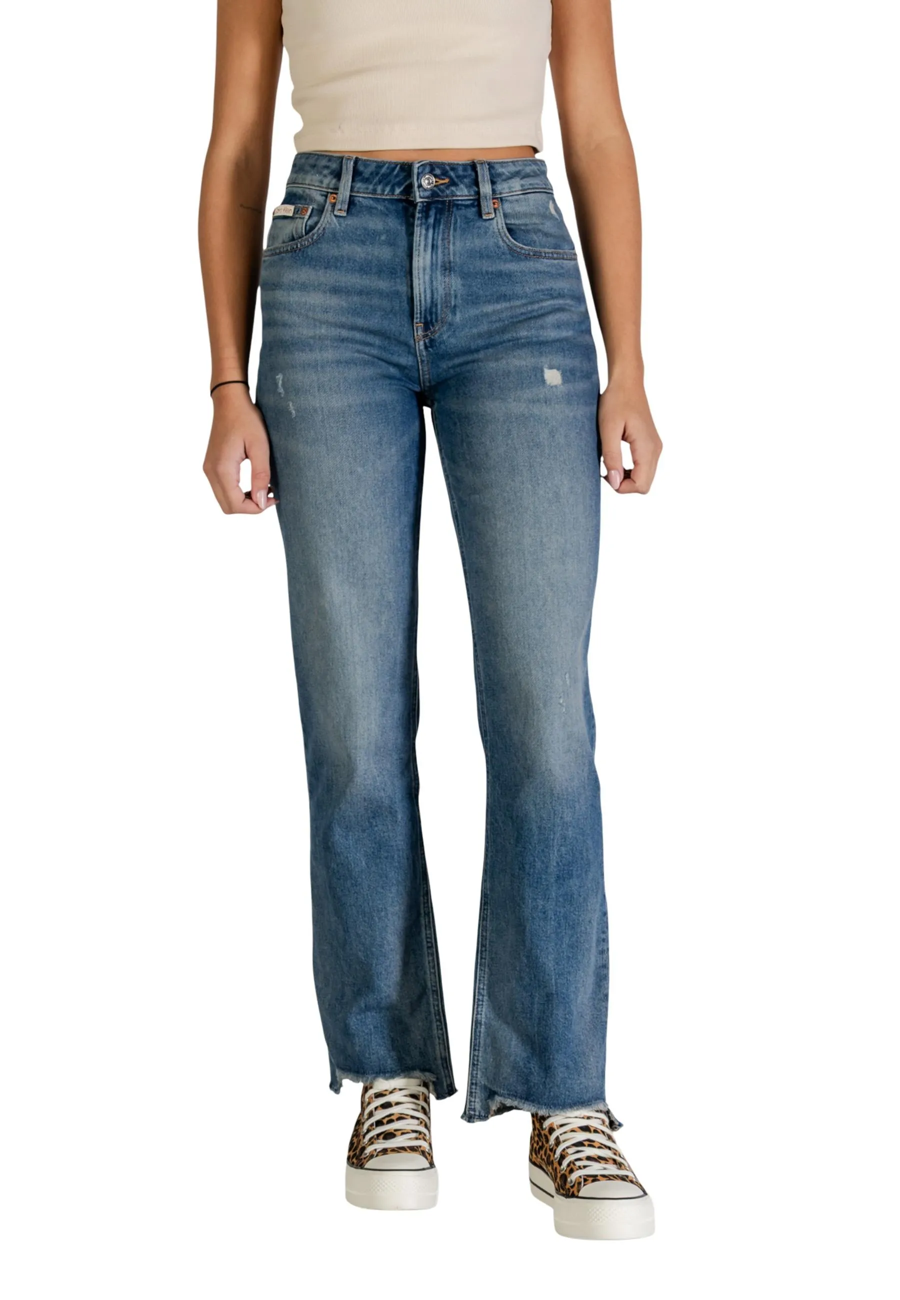 Damen Jeans Azurblau 497849