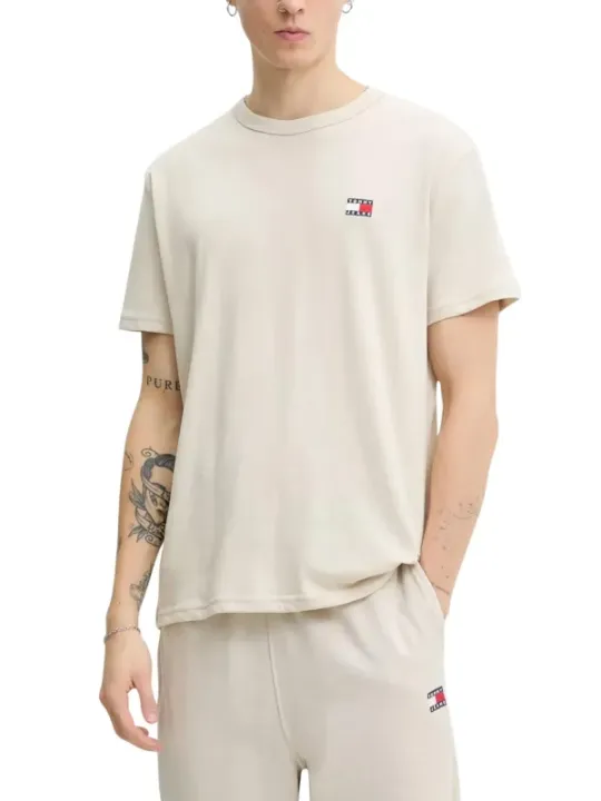 Tommy Hilfiger Jeans Herren T-Shirt Beige | online kaufen