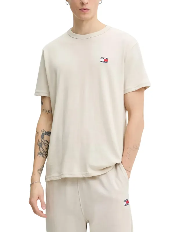 Tommy Hilfiger Jeans Herren T-Shirt Beige | online kaufen