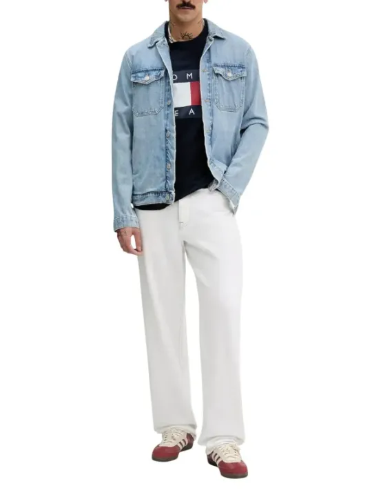 Tommy Hilfiger Jeans Herren T-Shirt Blau | online kaufen