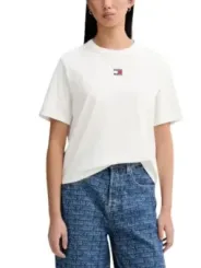 Tommy Hilfiger Jeans Damen T-Shirt Weiß | online kaufen