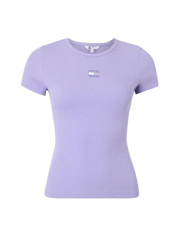 Tommy Hilfiger Jeans Damen T-Shirt Lila | online kaufen