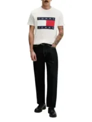 Tommy Hilfiger Jeans Herren T-Shirt Weiß | online kaufen