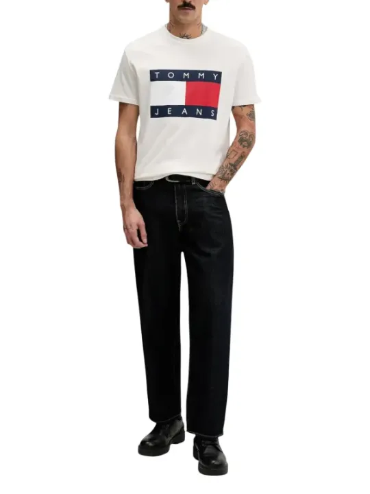 Tommy Hilfiger Jeans Herren T-Shirt Weiß | online kaufen