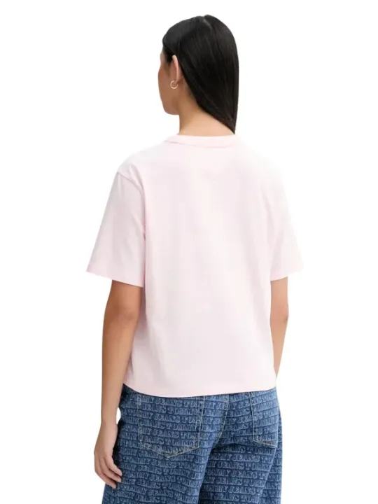 Tommy Hilfiger Jeans Damen T-Shirt Rosa | online kaufen