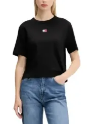 Tommy Hilfiger Jeans Damen T-Shirt Schwarz | online kaufen