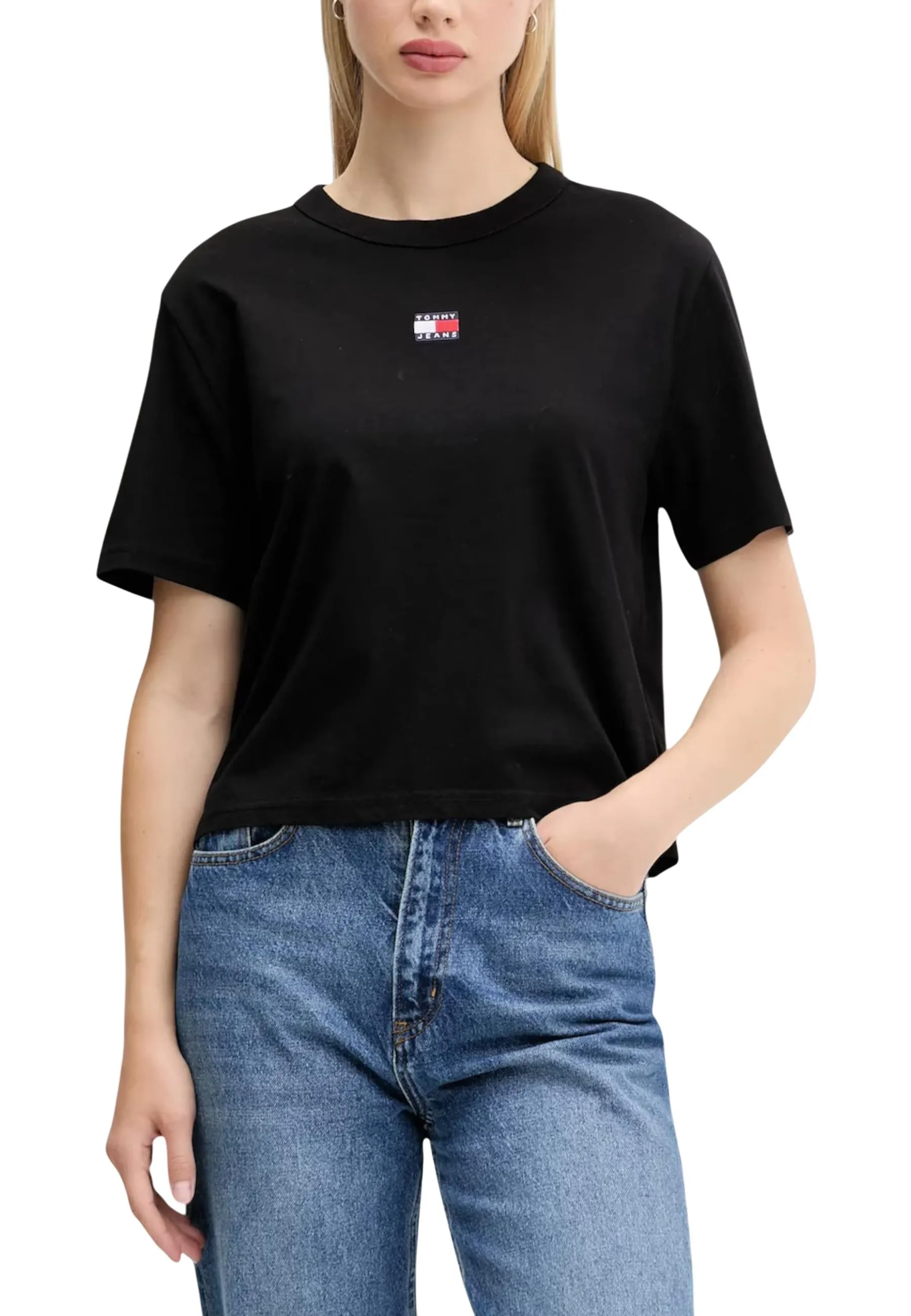 Damen T-Shirt Schwarz 497699