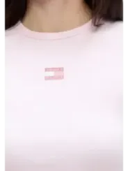 Tommy Hilfiger Jeans Damen T-Shirt Rosa | online kaufen