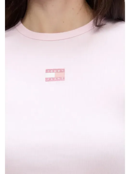 Tommy Hilfiger Jeans Damen T-Shirt Rosa | online kaufen