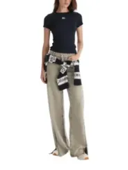 Tommy Hilfiger Jeans Damen T-Shirt Blau | online kaufen