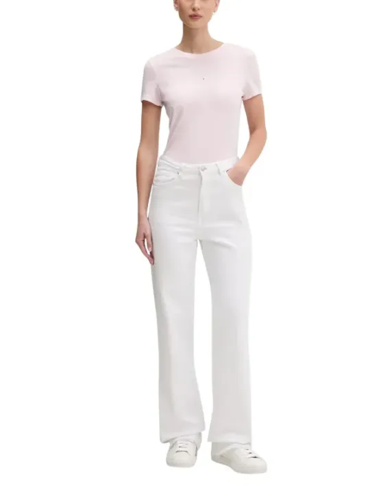 Tommy Hilfiger Jeans Damen T-Shirt Rosa | online kaufen