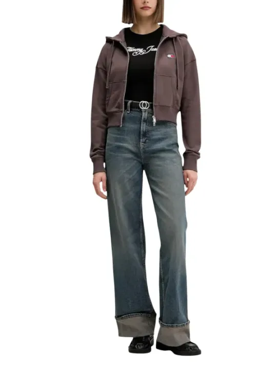 Tommy Hilfiger Jeans Damen T-Shirt Schwarz | online kaufen