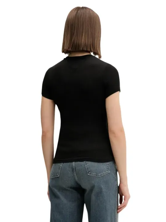 Tommy Hilfiger Jeans Damen T-Shirt Schwarz | online kaufen