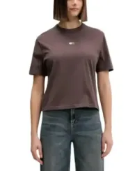 Tommy Hilfiger Jeans Damen T-Shirt Braun | online kaufen