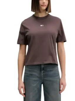 Tommy Hilfiger Jeans Damen T-Shirt Braun | online kaufen