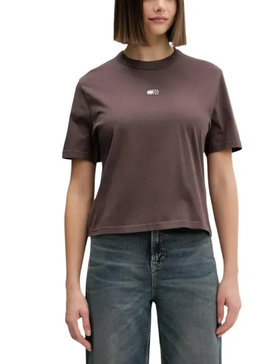 Tommy Hilfiger Jeans Damen T-Shirt Braun | online kaufen