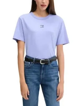 Tommy Hilfiger Jeans Damen T-Shirt Lila | online kaufen