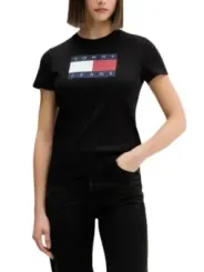 Tommy Hilfiger Jeans Frau T-Shirt Schwarz | online kaufen