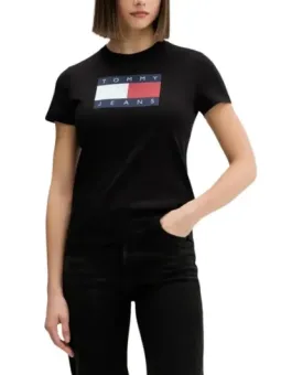 Tommy Hilfiger Jeans Frau T-Shirt Schwarz | online kaufen