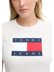 Tommy Hilfiger Jeans Damen T-Shirt Weiß | online kaufen