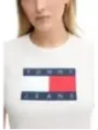 Tommy Hilfiger Jeans Damen T-Shirt Weiß | online kaufen