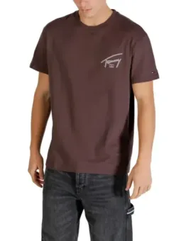 Braunes Tommy Hilfiger Herren T-Shirt mieten | Flex-Fashion