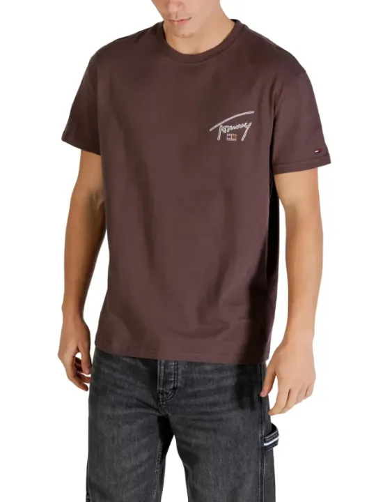 Tommy Hilfiger Jeans Herren T-Shirt Braun | online kaufen