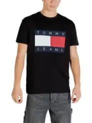Tommy Hilfiger Jeans Herren T-Shirt Schwarz | online kaufen