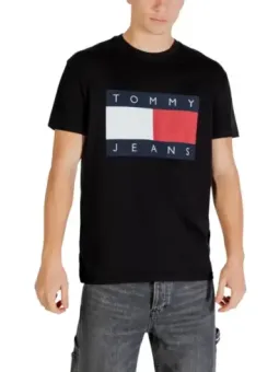 Schwarzes Tommy Hilfiger Herren T-Shirt mieten | Flex-Fashion