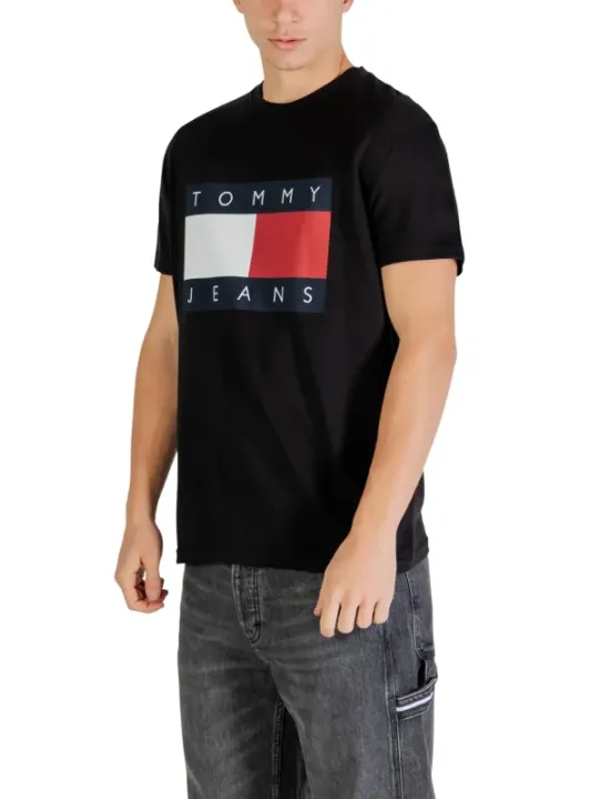 Tommy Hilfiger Jeans Herren T-Shirt Schwarz | online kaufen