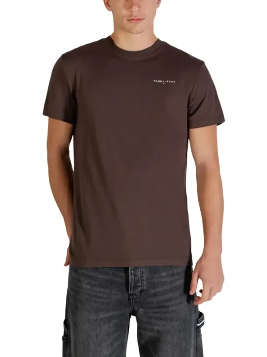 Tommy Hilfiger Jeans Herren T-Shirt Braun | online kaufen