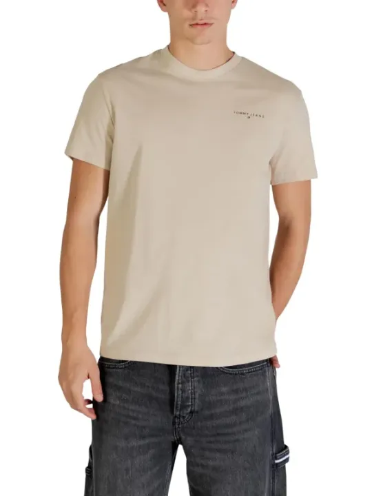 Tommy Hilfiger Jeans Herren T-Shirt Beige | online kaufen