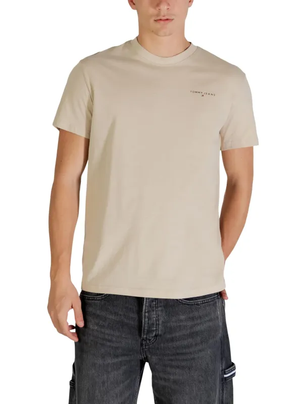 Tommy Hilfiger Jeans Herren T-Shirt Beige | online kaufen