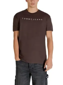 Tommy Hilfiger Herren T-Shirt Braun mieten | Flex-Fashion