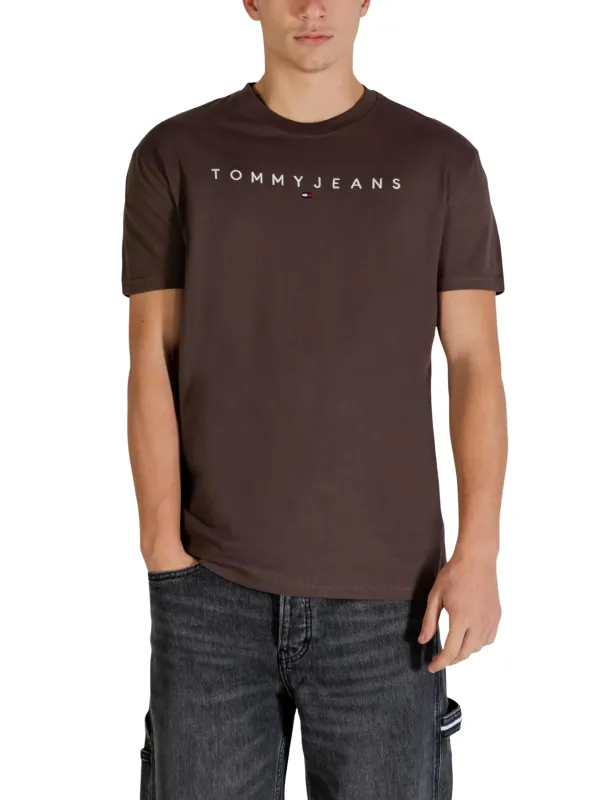 Tommy Hilfiger Jeans Herren T-Shirt Braun | online kaufen