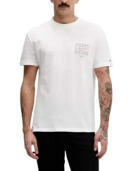 Tommy Hilfiger Herren T-Shirt Weiß mieten - Flex-Fashion