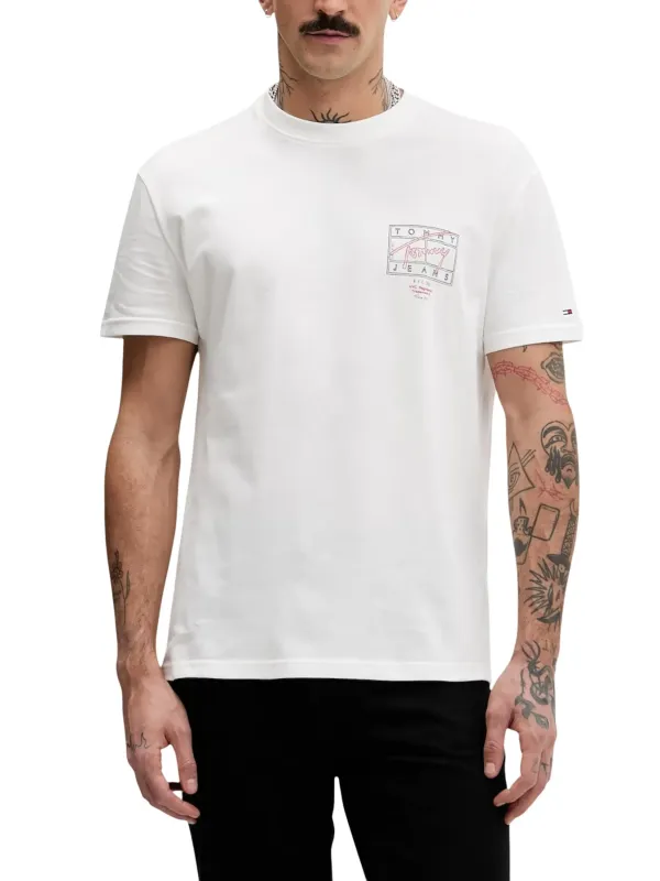 Tommy Hilfiger Jeans Herren T-Shirt Weiß | online kaufen