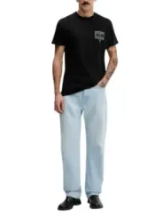 Tommy Hilfiger Jeans Herren T-Shirt Schwarz | online kaufen