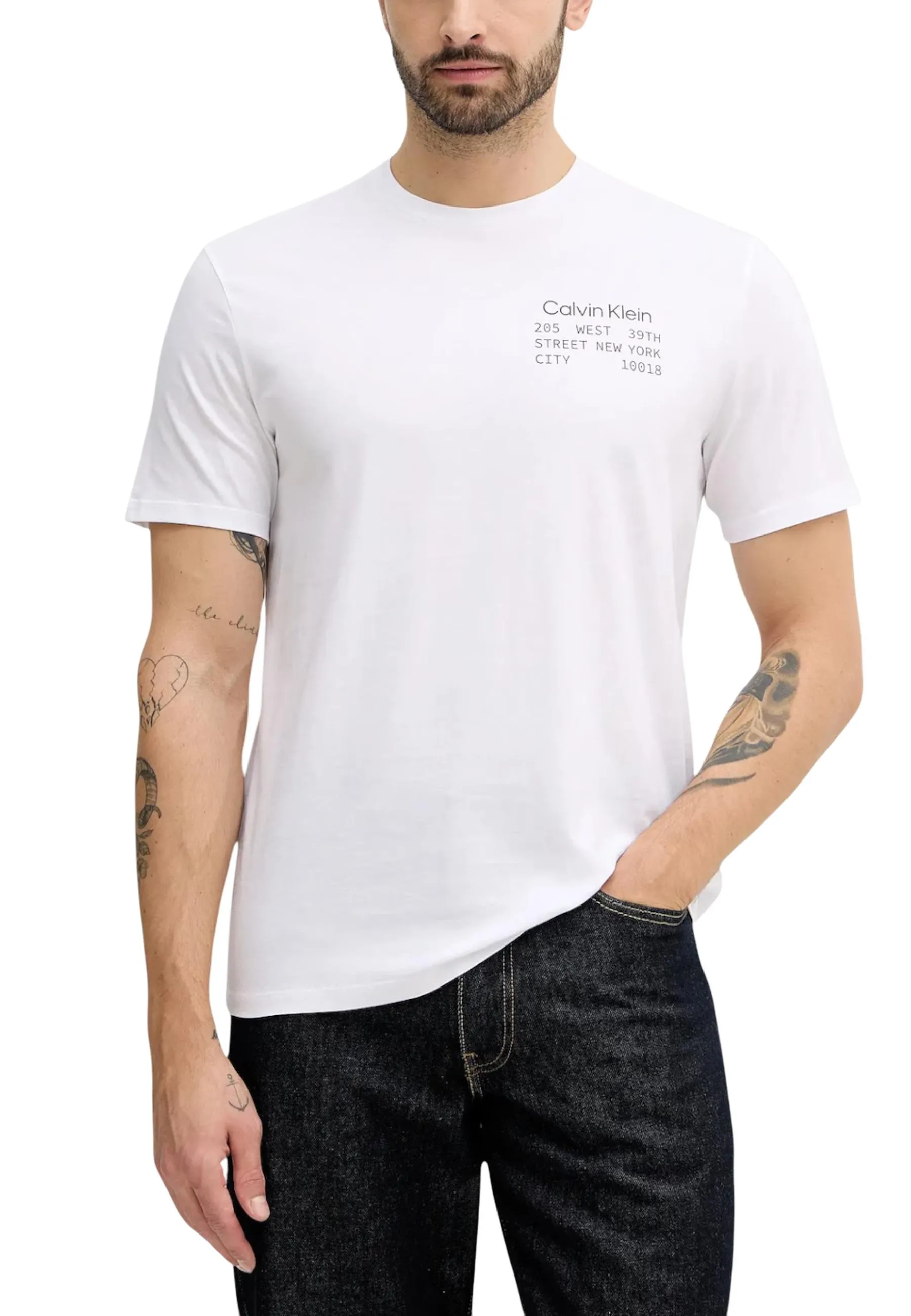 Herren T-Shirt Weiß 497235