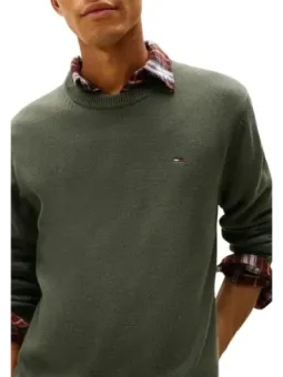 Grüner Tommy Hilfiger Herrenpullover mieten – Flex-Fashion