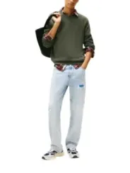 Tommy Hilfiger Jeans Herren Pullover Grün | online kaufen