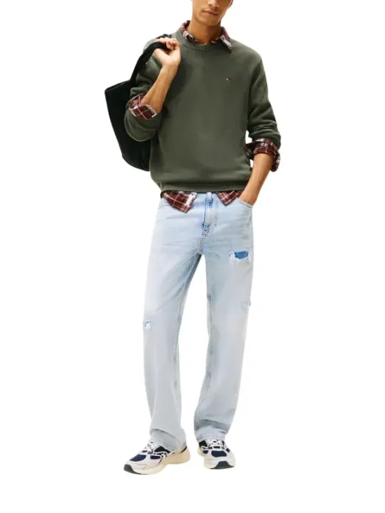 Tommy Hilfiger Jeans Herren Pullover Grün | online kaufen