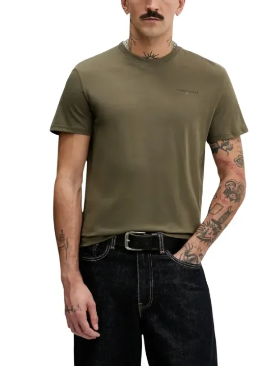 Tommy Hilfiger Jeans Herren T-Shirt Grün | online kaufen