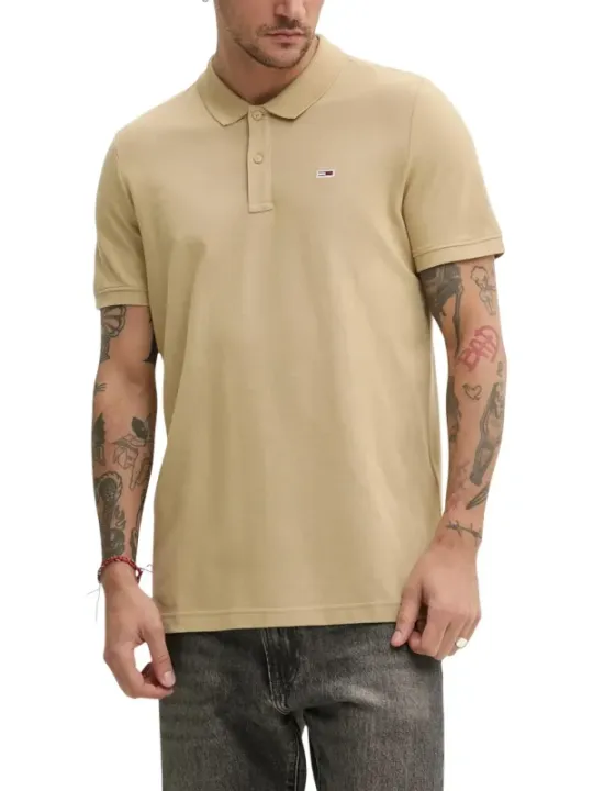 Tommy Hilfiger Jeans Herren T-Shirt Beige | online kaufen